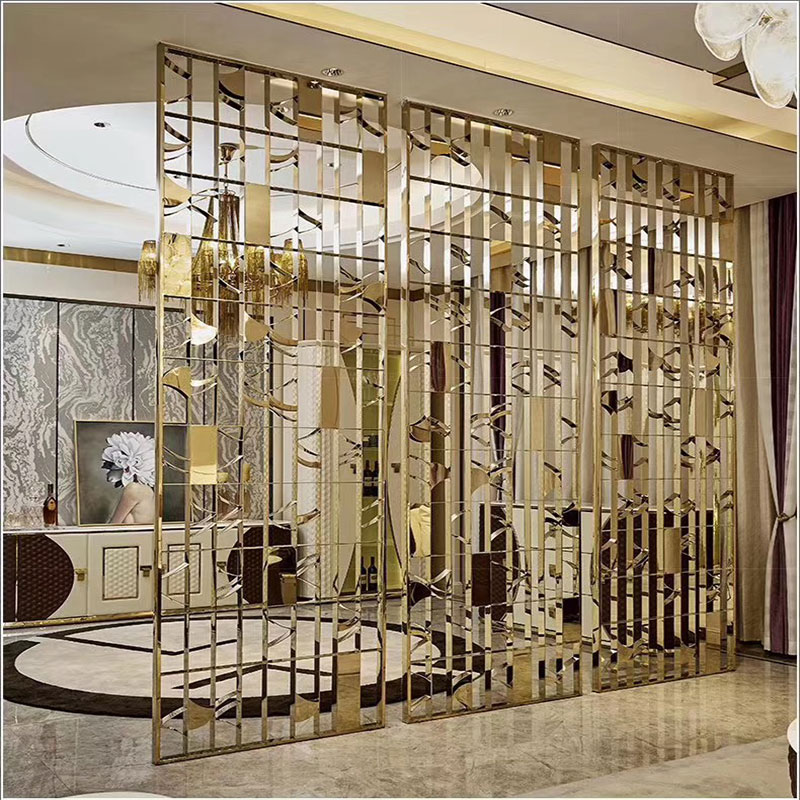 Stainless steel screen partition hotel application