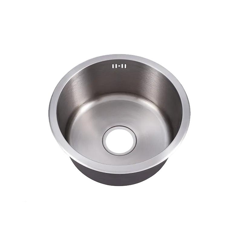 Luxury Undermount Round Brushed Stainless Steel Bowl Kitchen Sinks