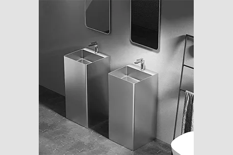 Pedestal Sink Stainless Steel Column Basin