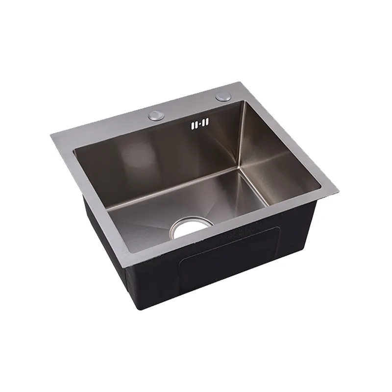 black stainless steel sinks